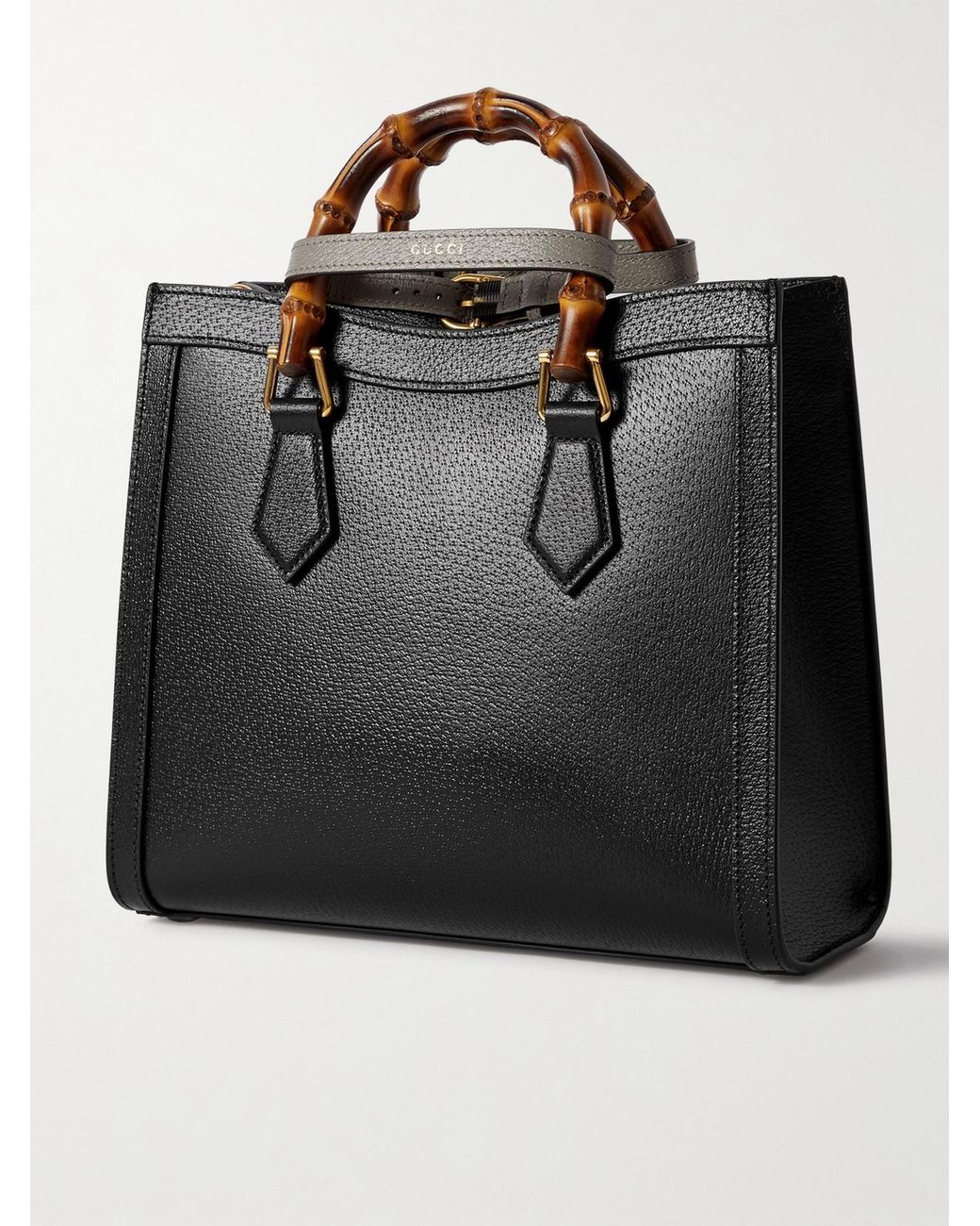 Gucci Black Diana Small Textured-Leather Tote