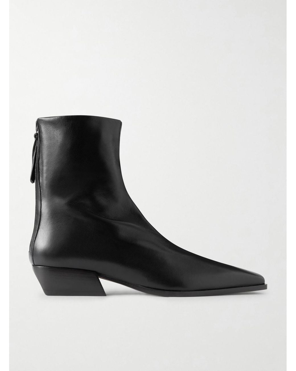 Emme Parsons Black Minori Leather Ankle Boots