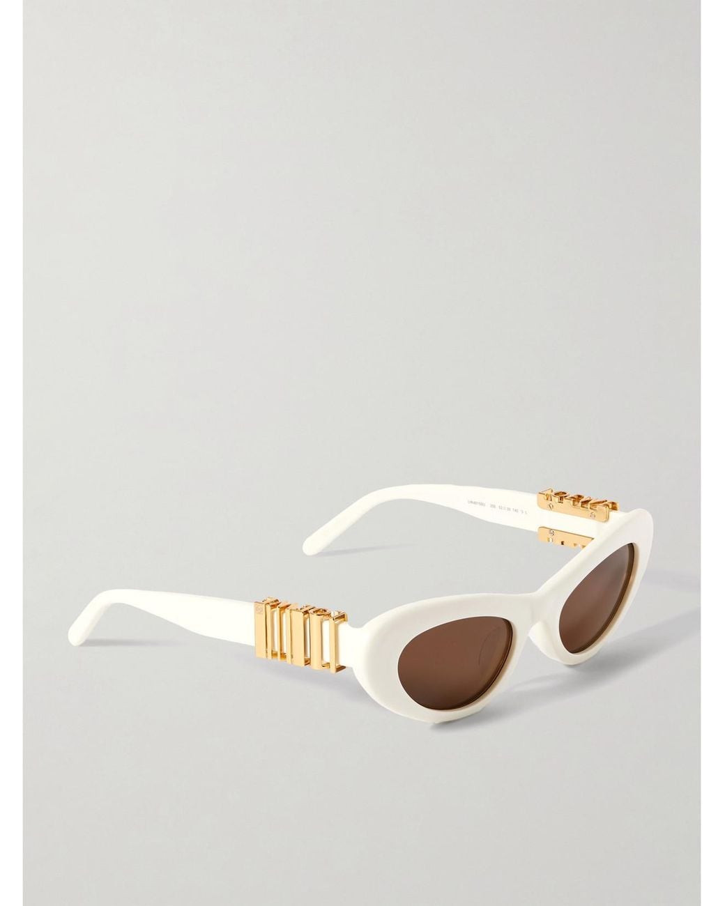 Loewe White Cocktail Cat-Eye Acetate Sunglasses
