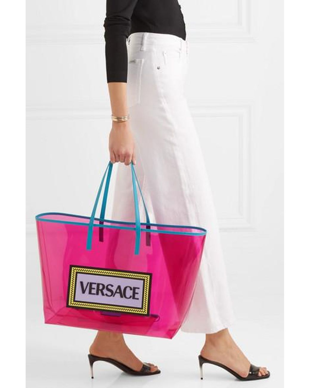 versace vinyl tote