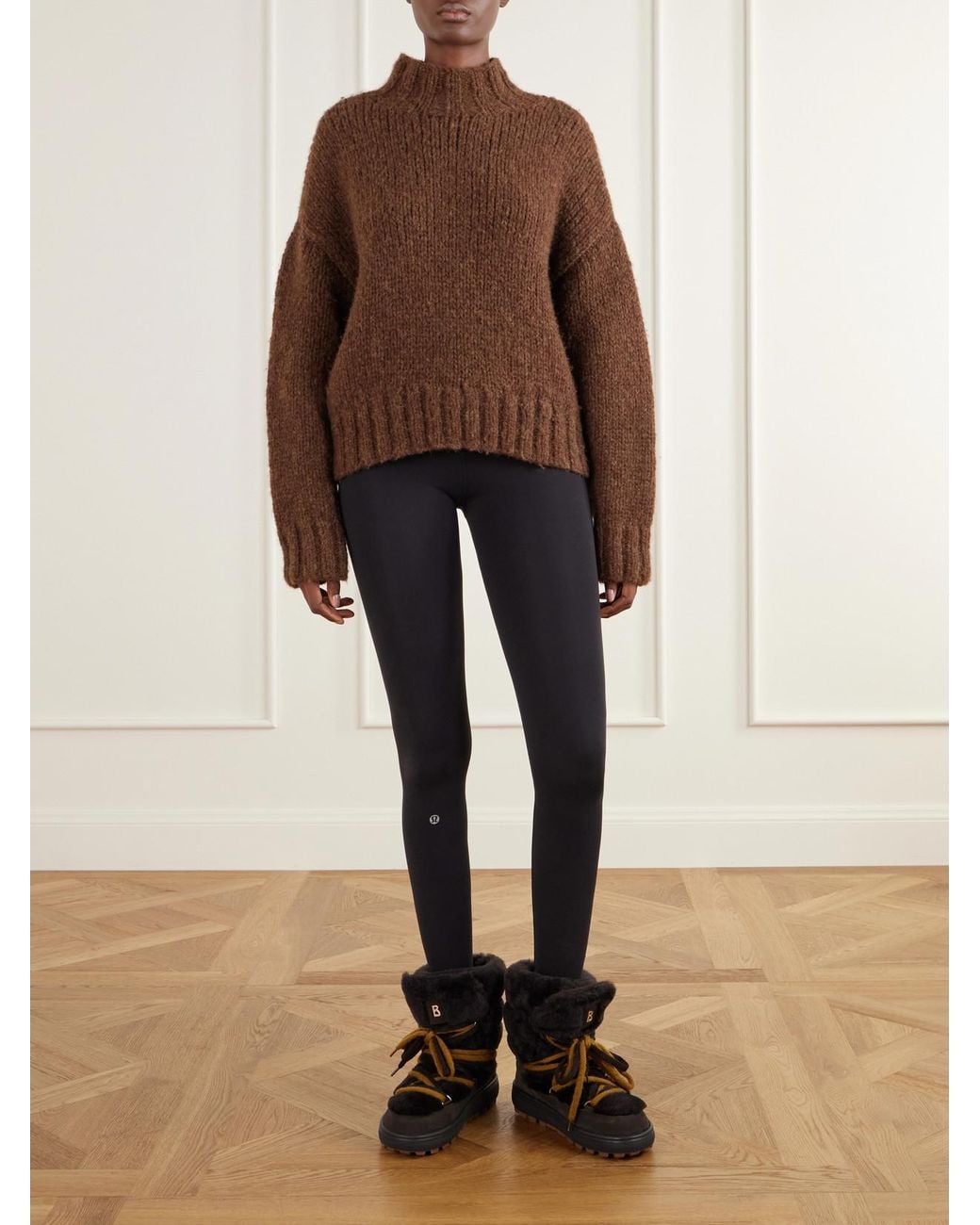Bogner Black Chamonix 10 Shearling-Trimmed Suede Ankle Boots