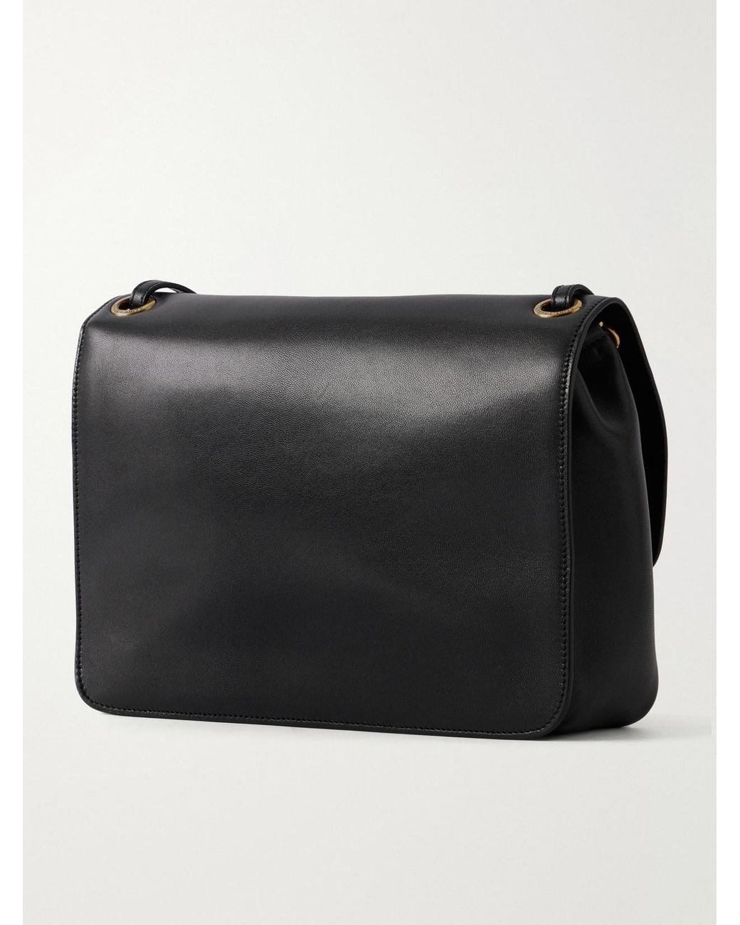 Saint Laurent Black Niki Medium Cassandre-Embellished Leather Shoulder Bag