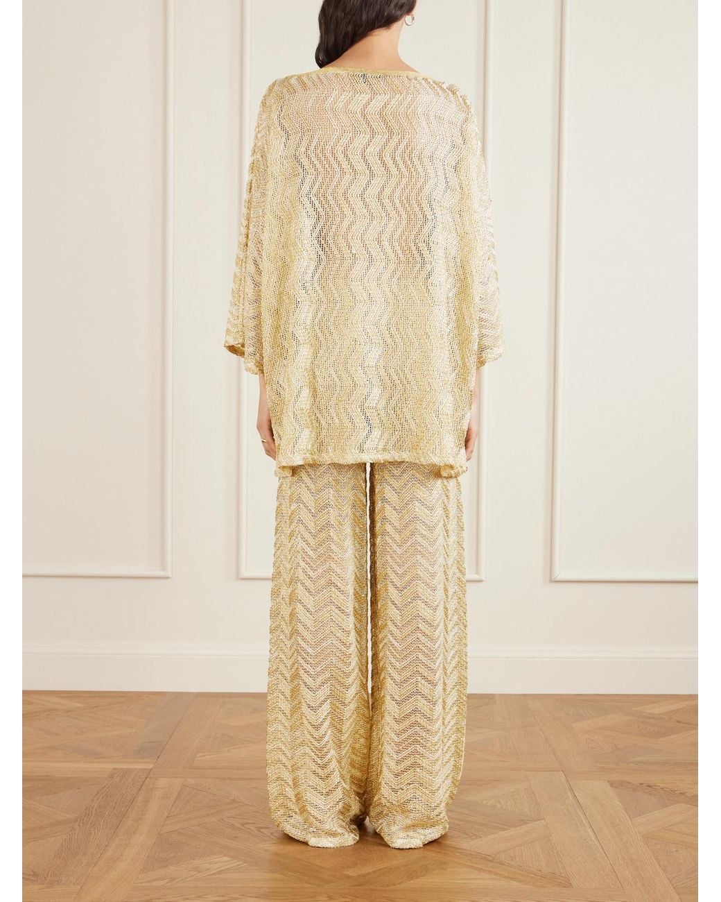 Missoni Natural Mare Metallic Crochet-Knit Cover-Up