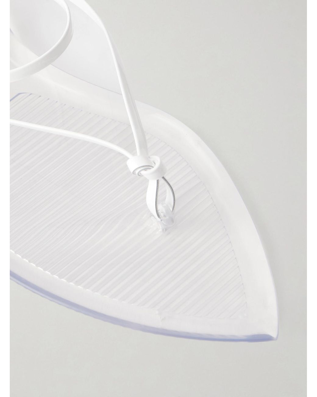 Alaïa White Invisible Jelly Sandals