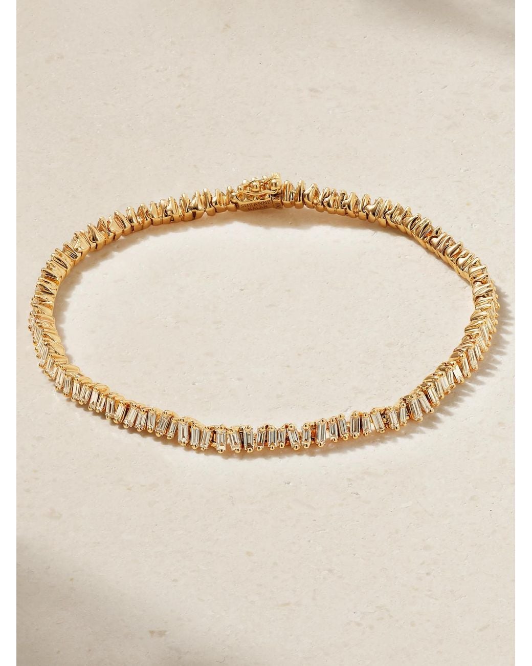 Suzanne Kalan Natural 18-Karat Rose Diamond Tennis Bracelet