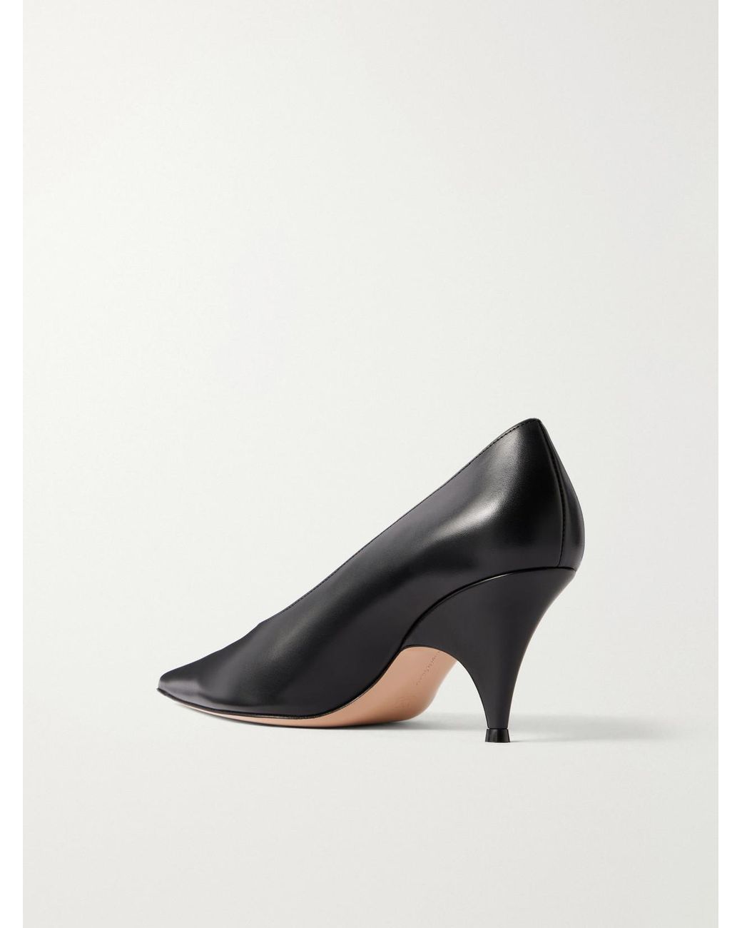 Gianvito Rossi Black Sofia 70 Leather Pumps