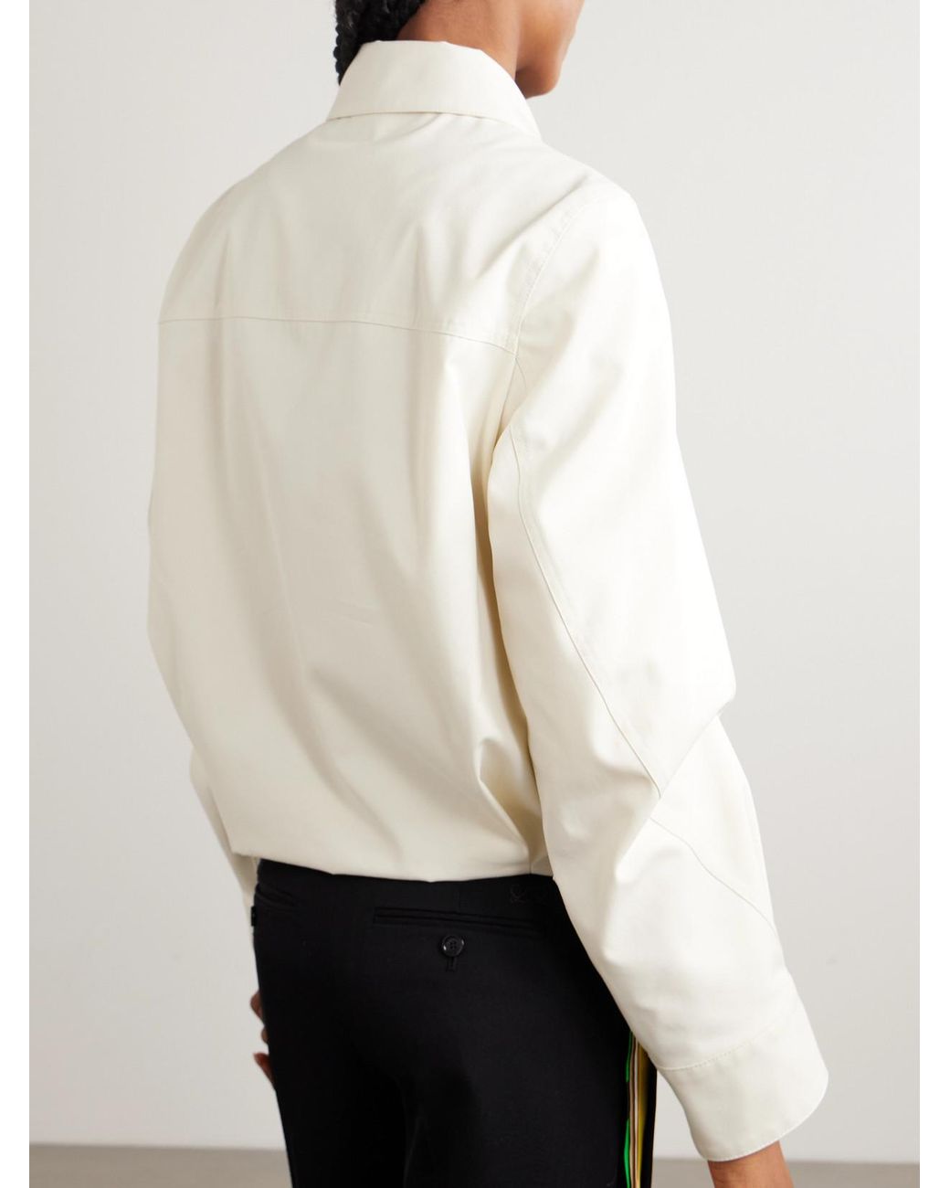 Loewe Natural Embroidered Cotton And Silk-Blend Jacket