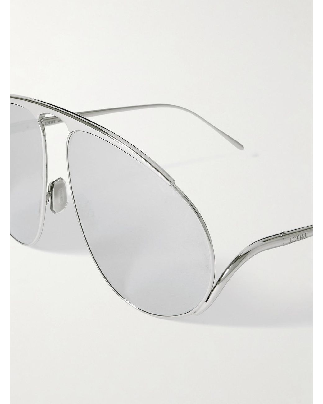 Loewe Gray Aviator-Style-Tone Sunglasses