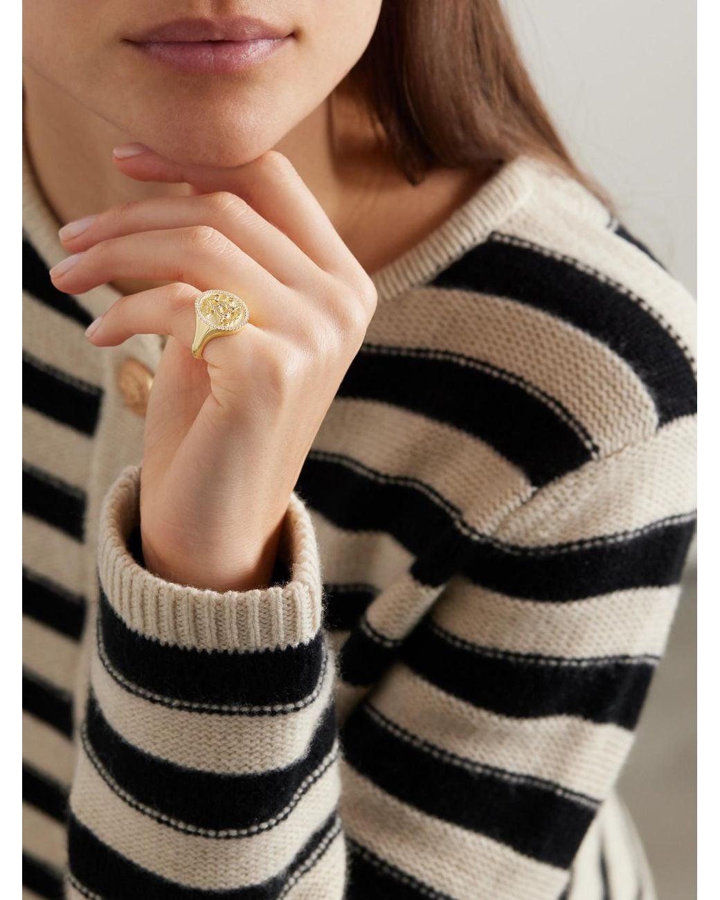Anita Ko Natural Zodiac 18-Karat Diamond Ring
