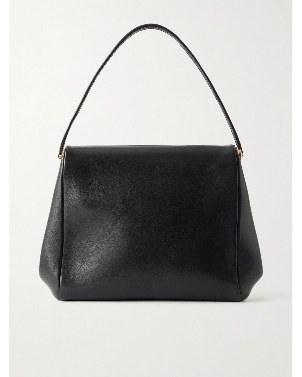 Calvin Klein Black Tina Small Leather Shoulder Bag