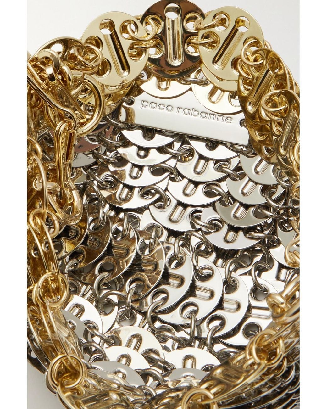 Rabanne White 1969 Skyline Nano Chainmail Shoulder Bag