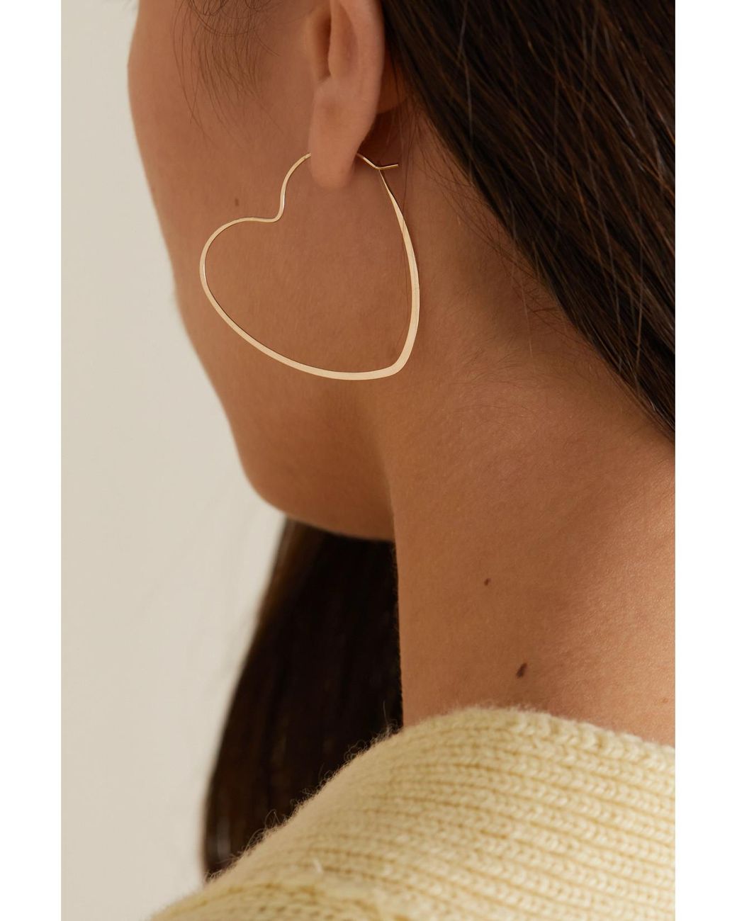 Melissa Joy Manning Metallic 14-Karat Hoop Earrings