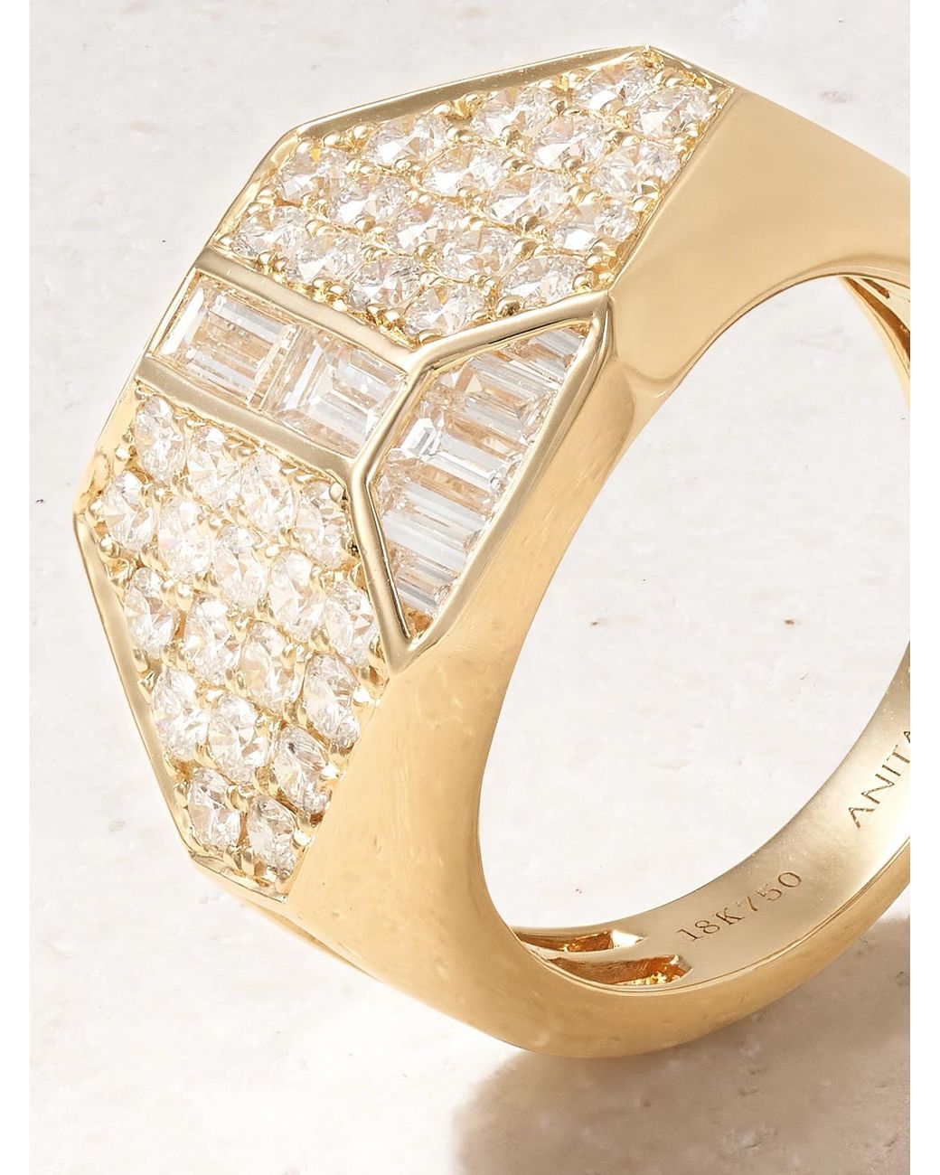 Anita Ko Natural Hive 18-Karat Diamond Ring