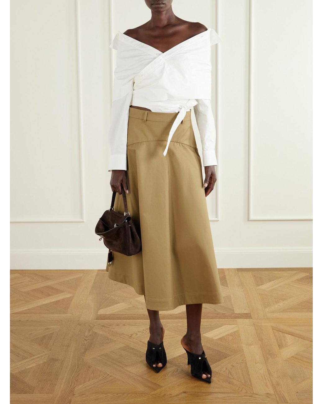 Balenciaga Brown Rodeo Mini Suede Shoulder Bag