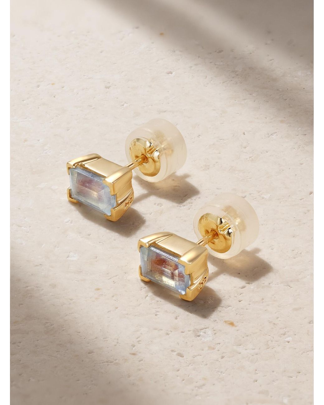 Melissa Joy Manning Natural 14-Karat Recycled Aquamarine Earrings