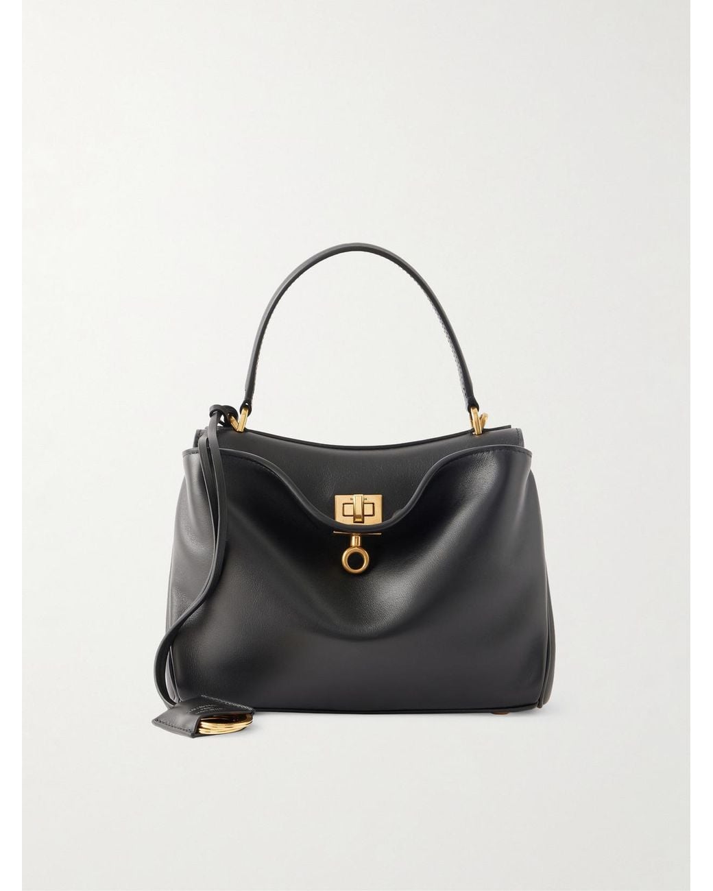 Balenciaga Black Rodeo Mini Leather Tote