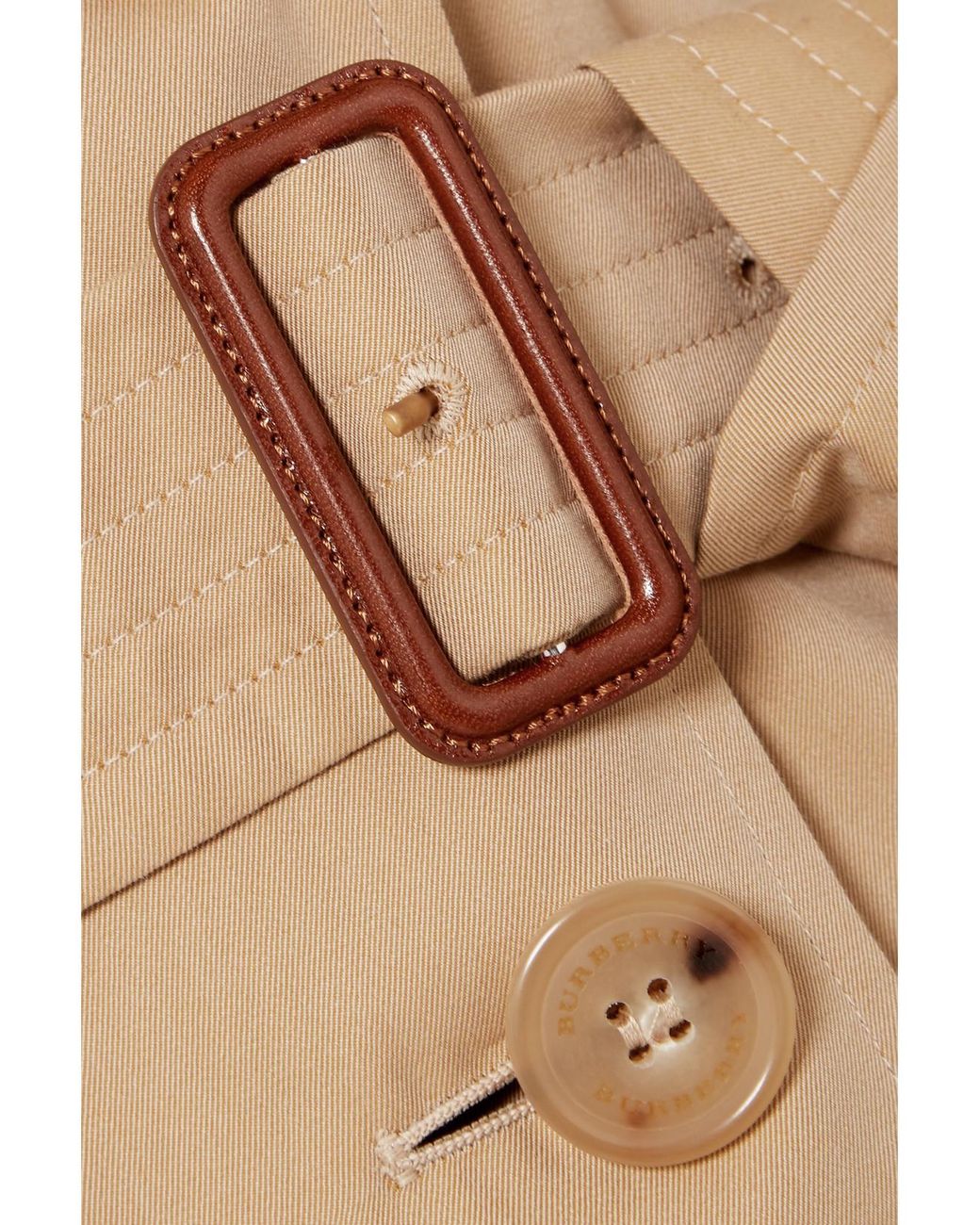 Burberry Natural Kensington Organic Cotton-Gabardine Trench Coat