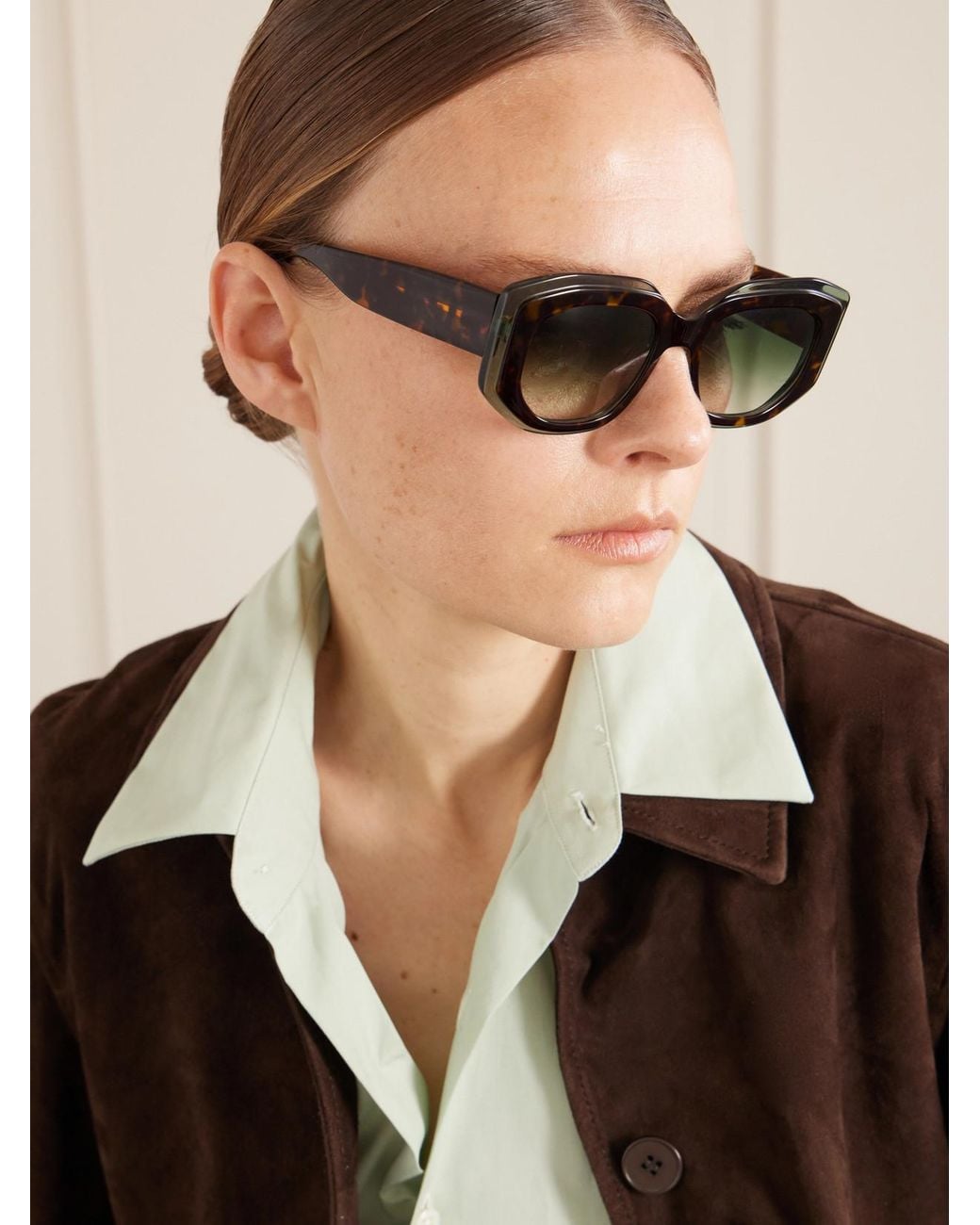 Barton Perreira Multicolor Crescendo Square-Frame Acetate Sunglasses