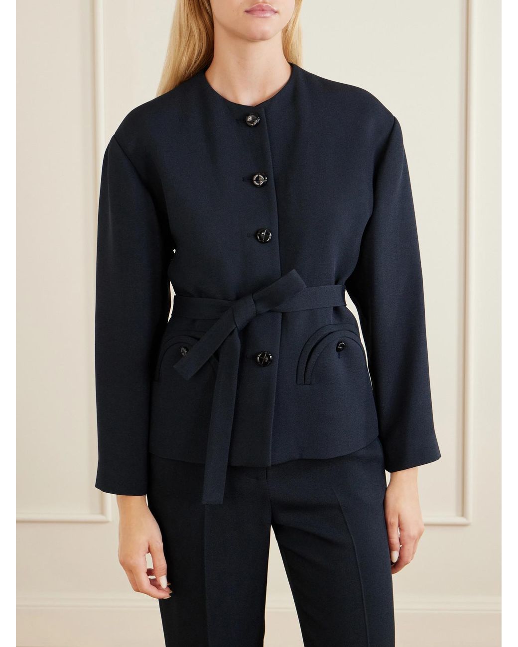Blazé Milano Blue Dales Crepe Jacket