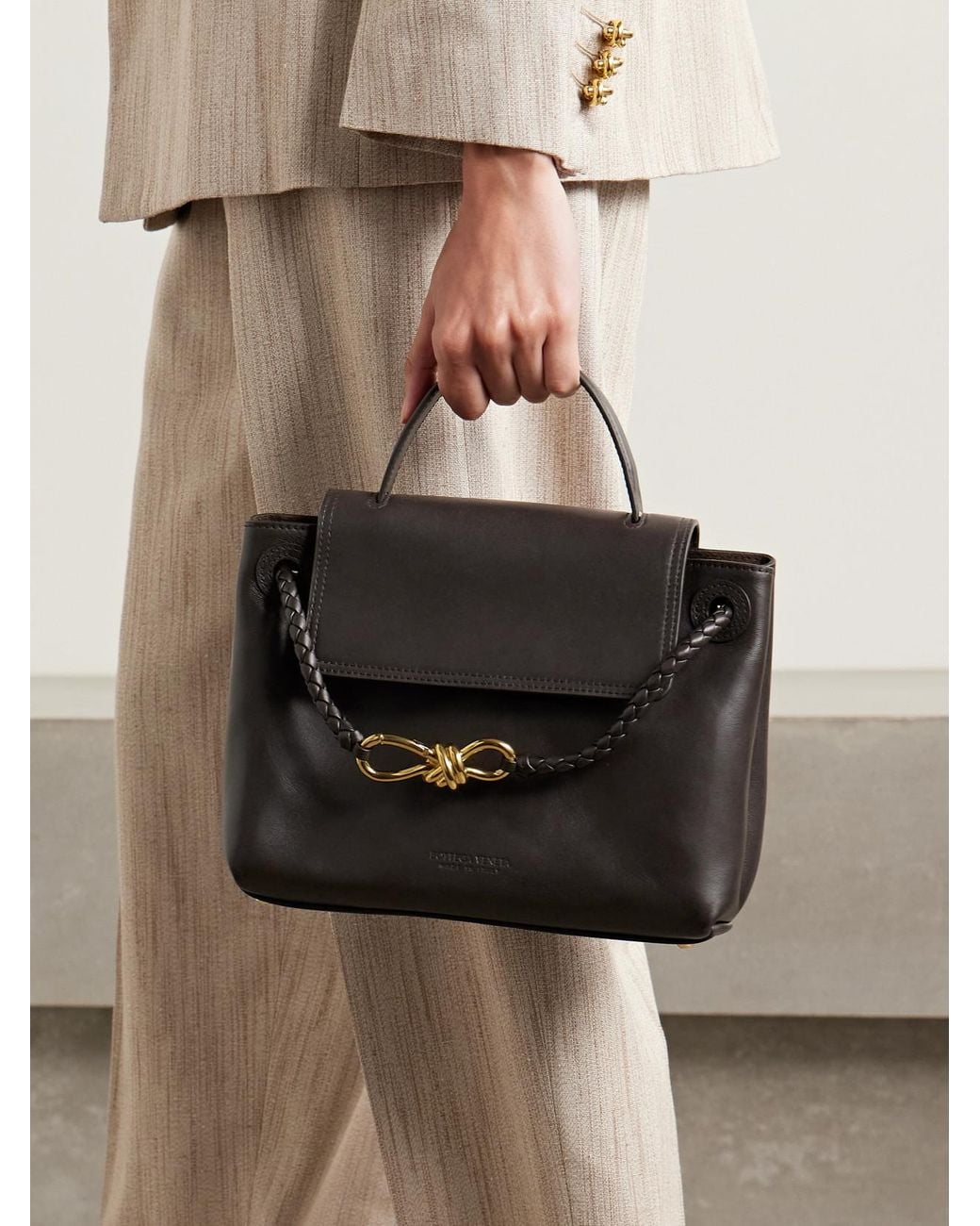 Bottega Veneta Black Ciao Ciao Small Leather Tote