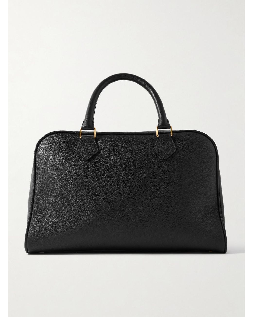 Nili Lotan Black Jaclyn Textured-Leather Tote