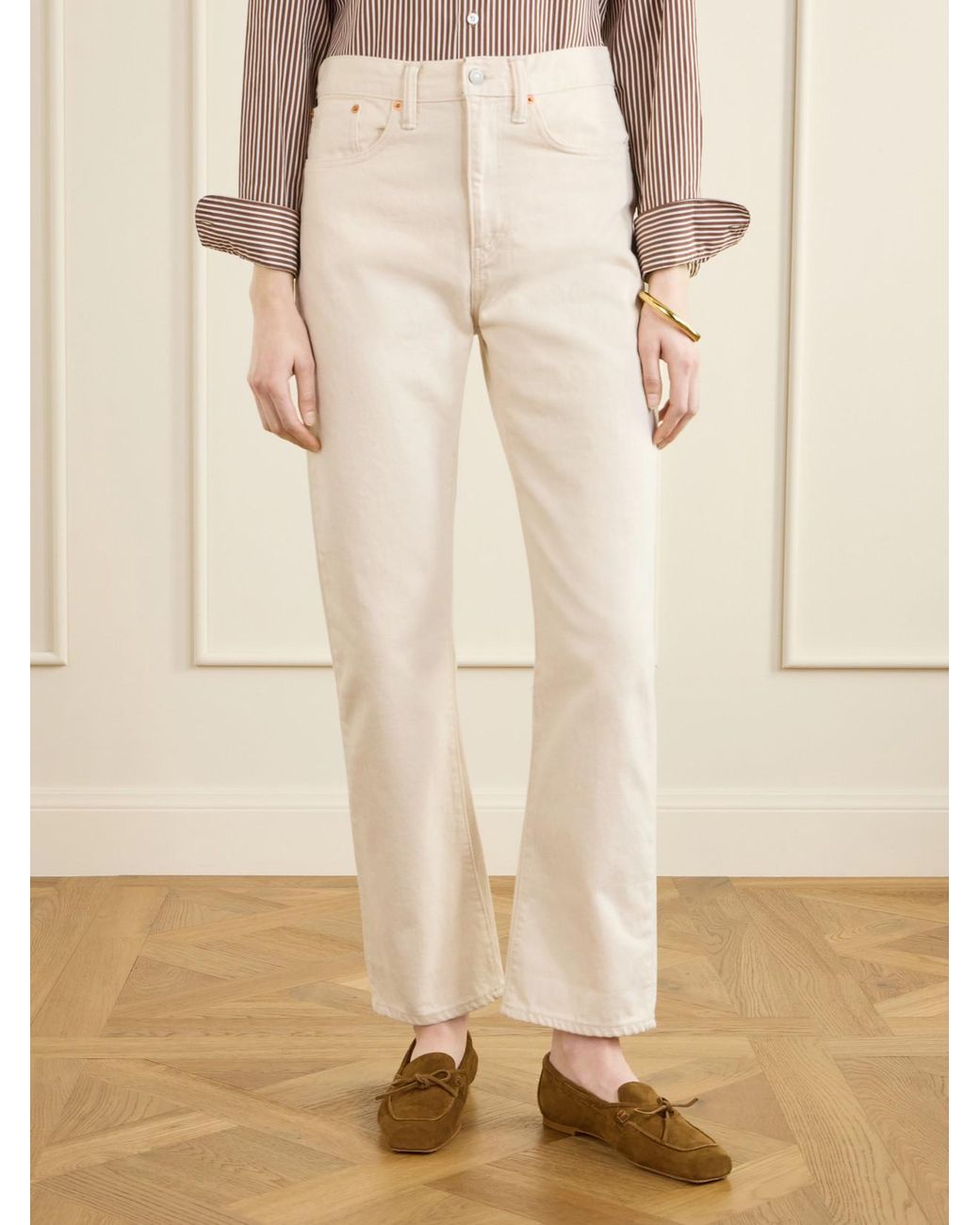 RRL Natural Mid-Rise Straight-Leg Jeans