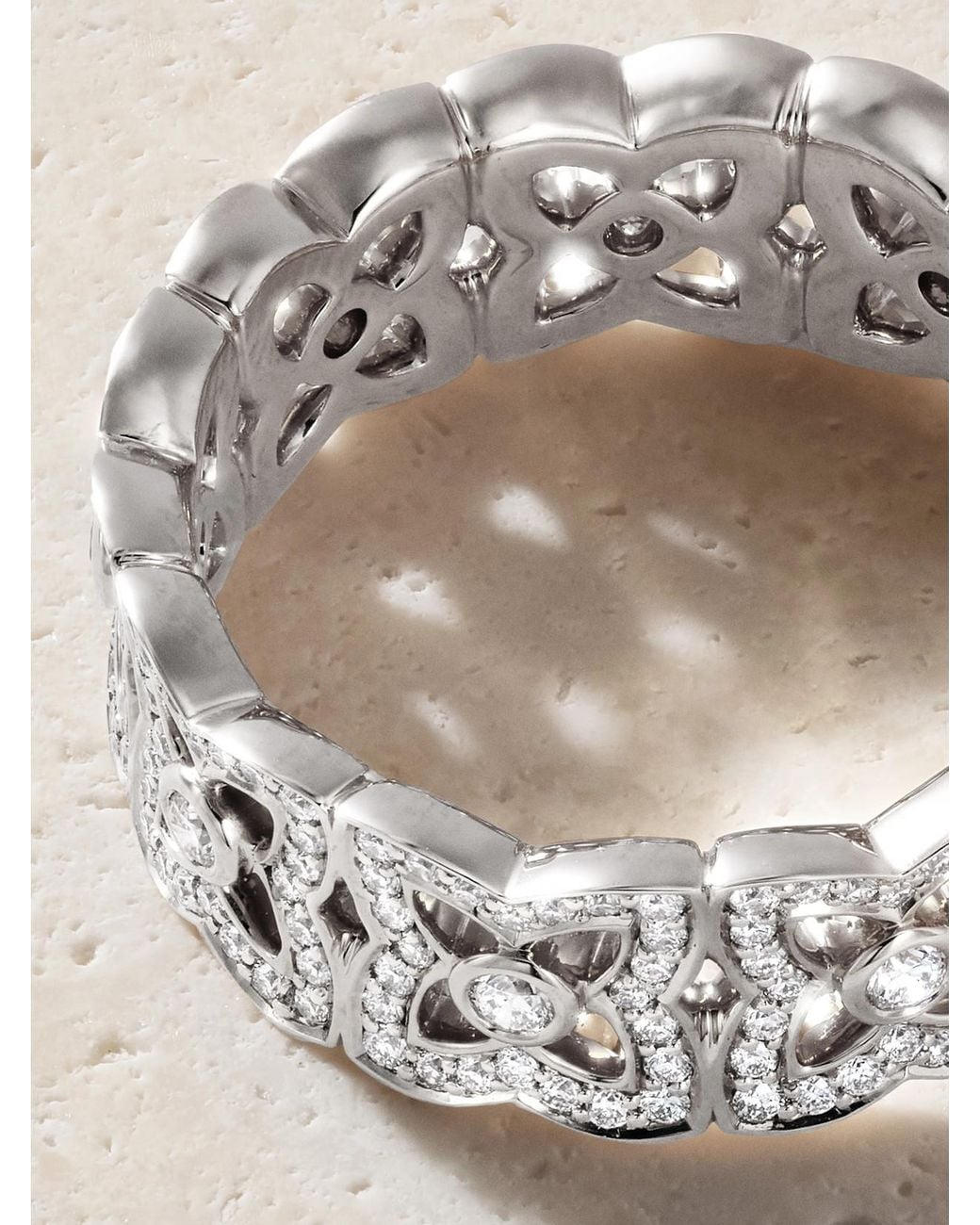 De Beers London Natural Lotus By De Beers 18-Karat Diamond Ring
