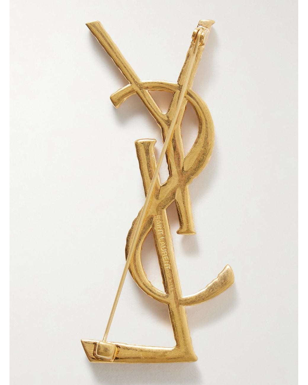 Saint Laurent Metallic Tone Brooch