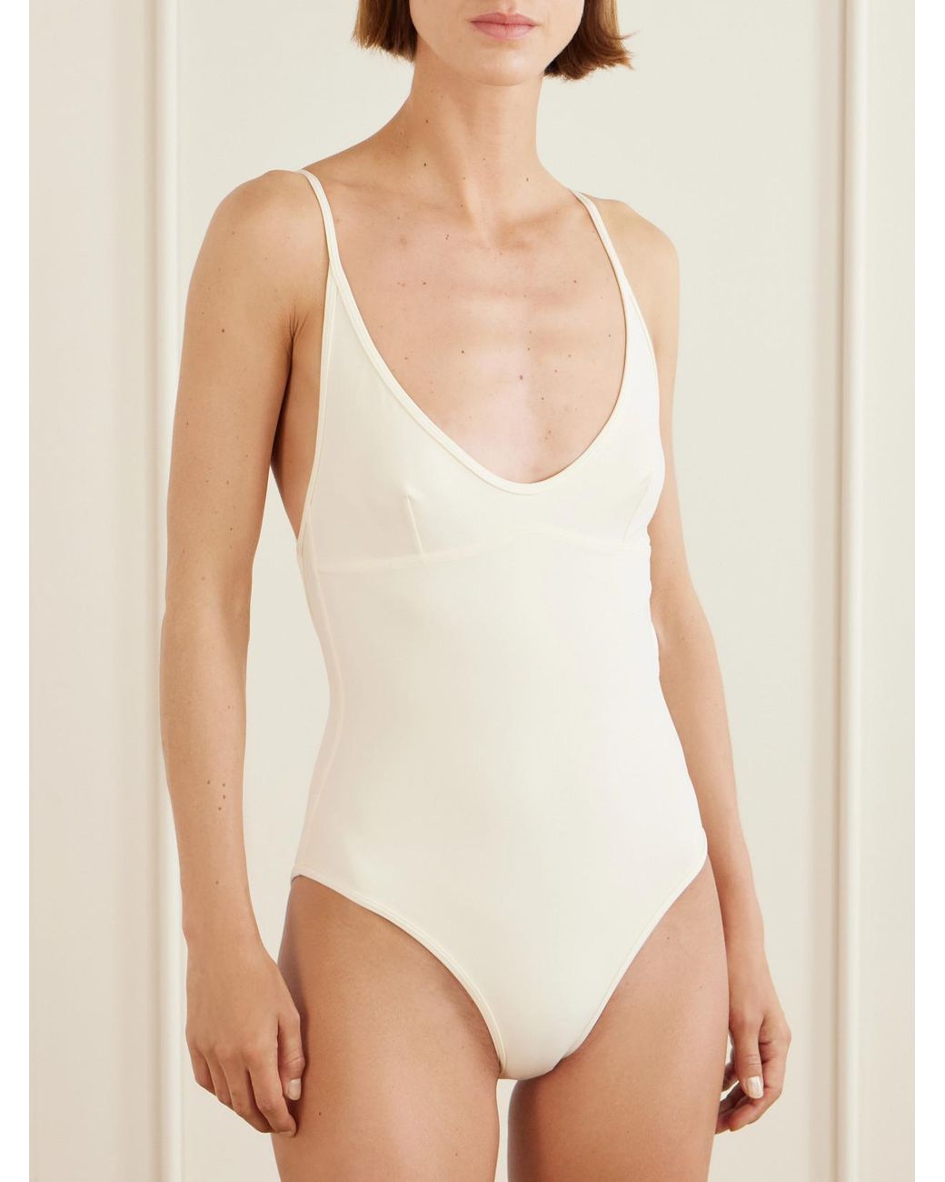 Totême White Scoop One-Piece