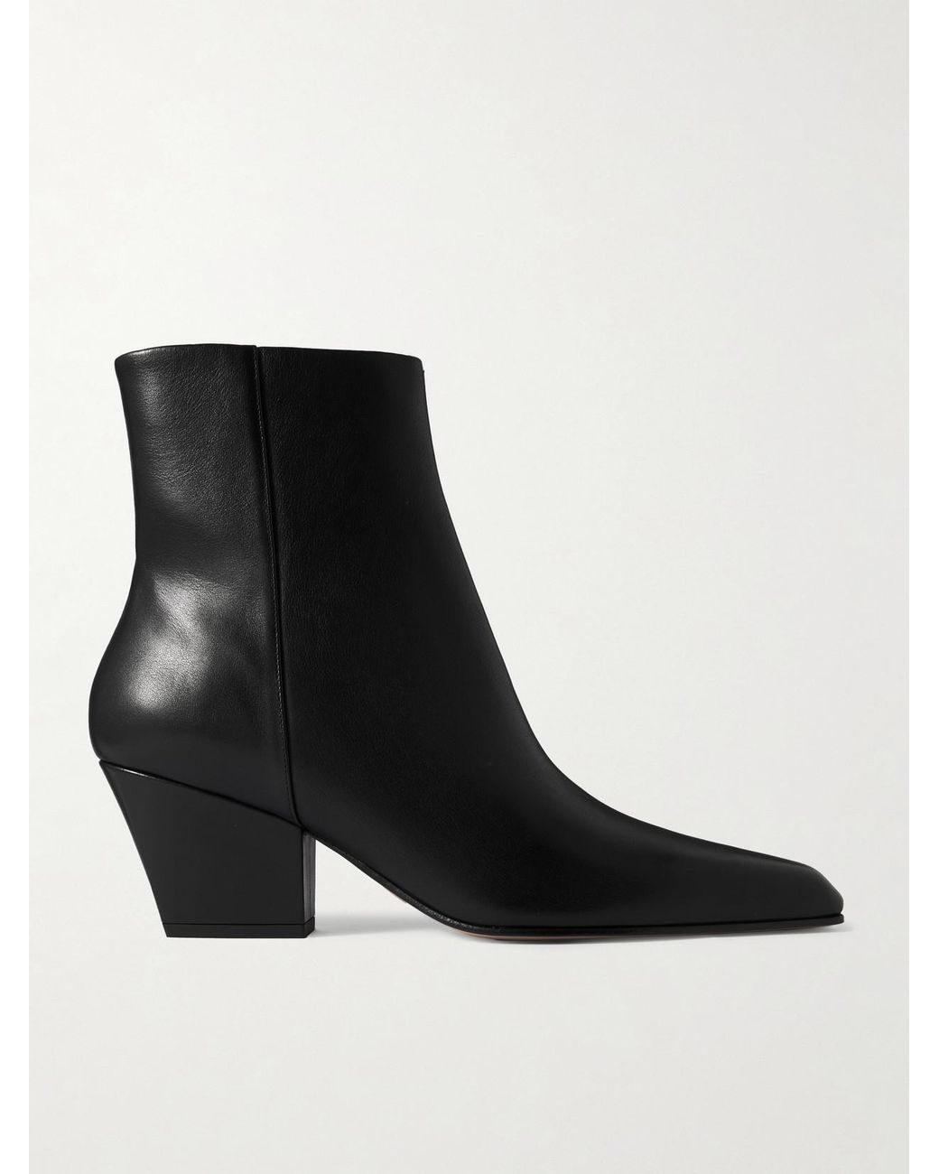 Paris Texas Black Jane Leather Ankle Boots