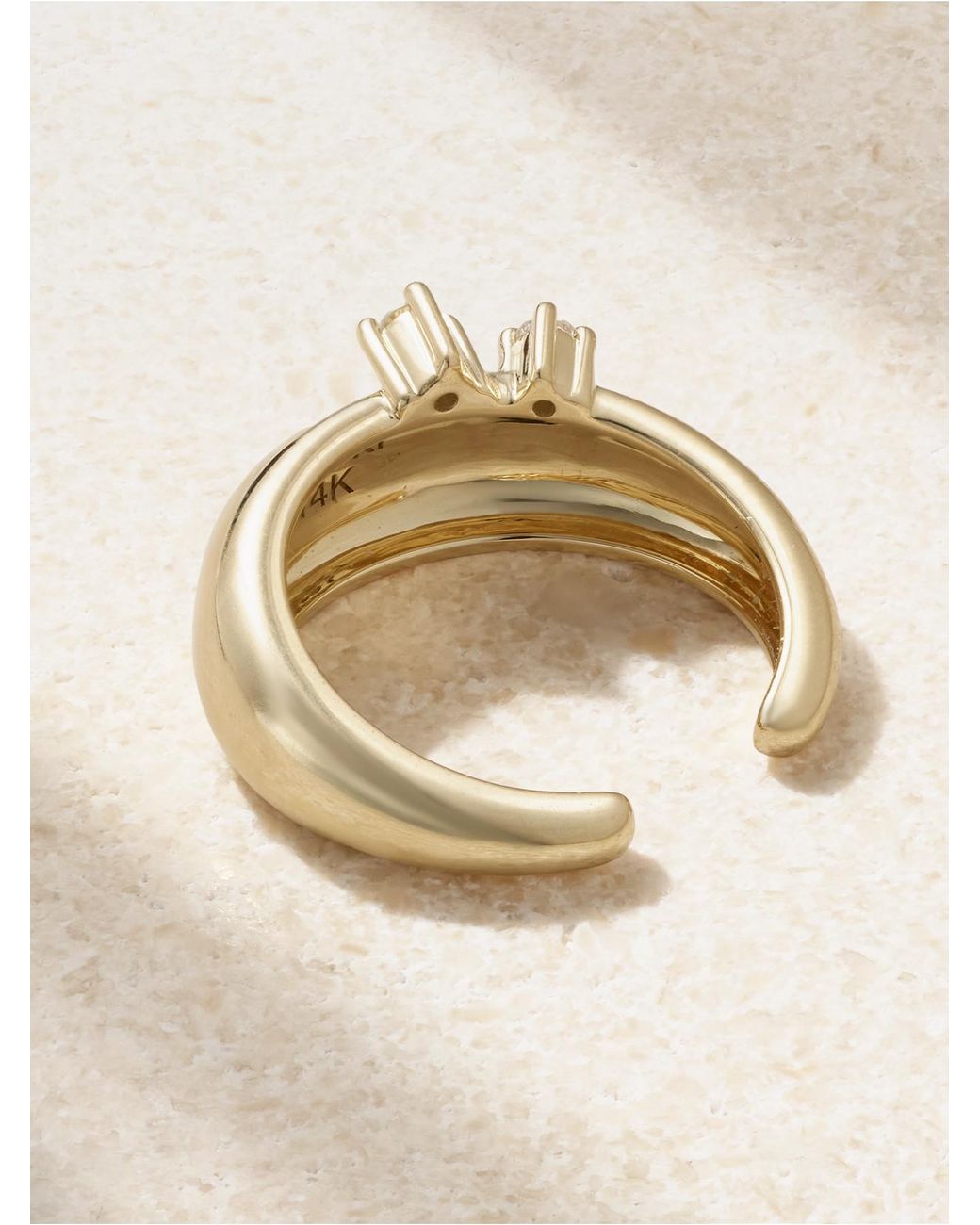 Mizuki Natural 14-Karat Diamond Single Ear Cuff