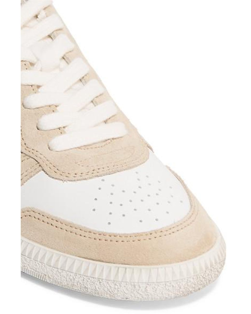 Baskets Bulian en daim et cuir imprimé Isabel Marant en coloris Blanc | Lyst