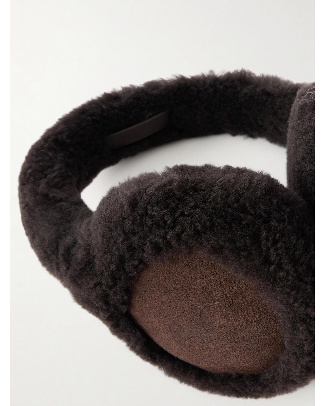 Yves Salomon Black Shearling Earmuffs