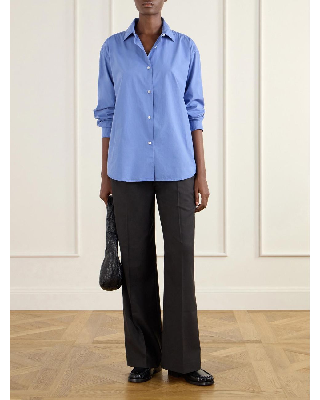 mfpen Blue The Generous Cotton Shirt