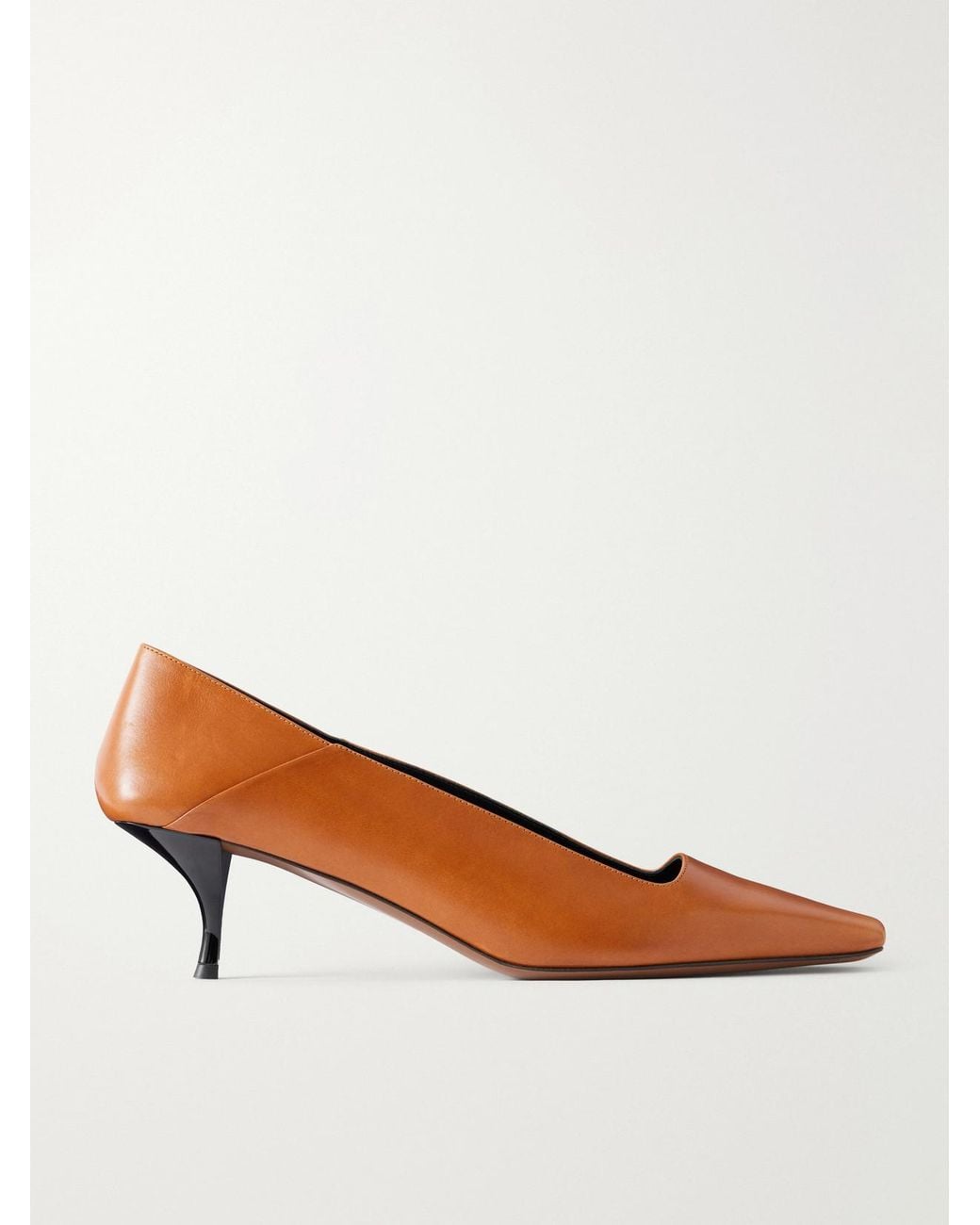 Neous Brown Tasha Leather Pumps