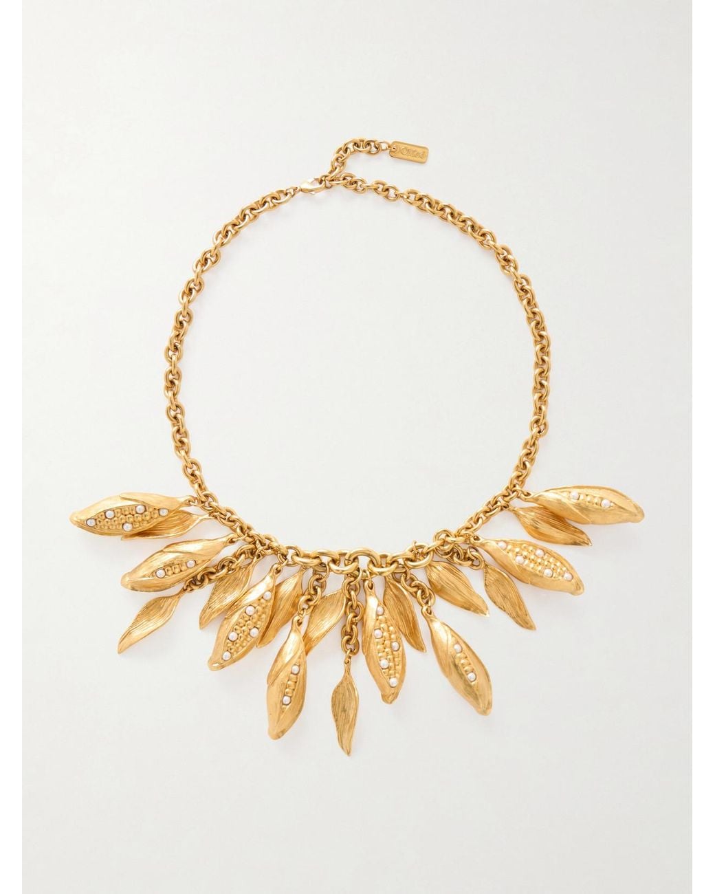 Chloé Metallic Plated Brass Necklace