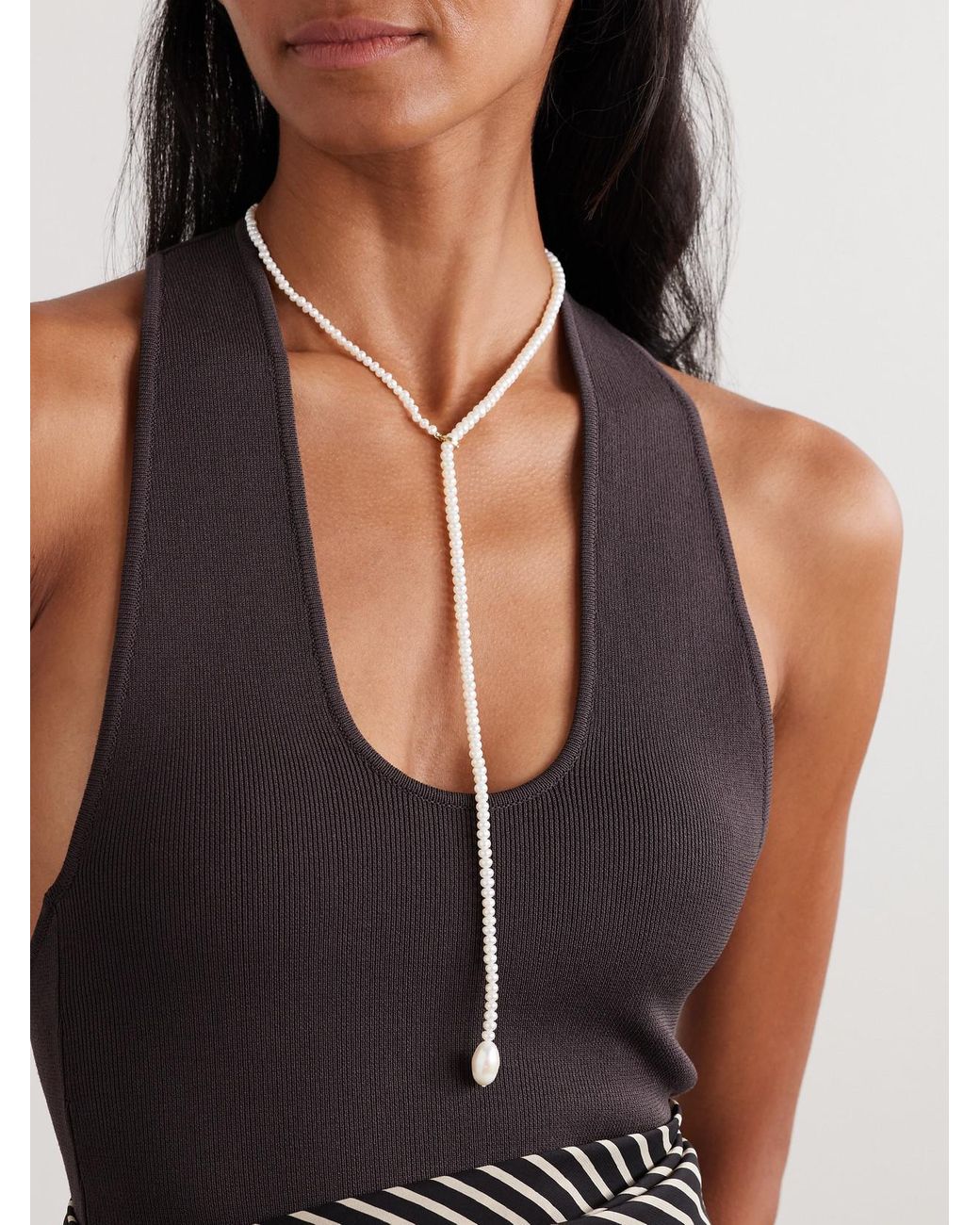 Loren Stewart White Cosette Pearl Necklace