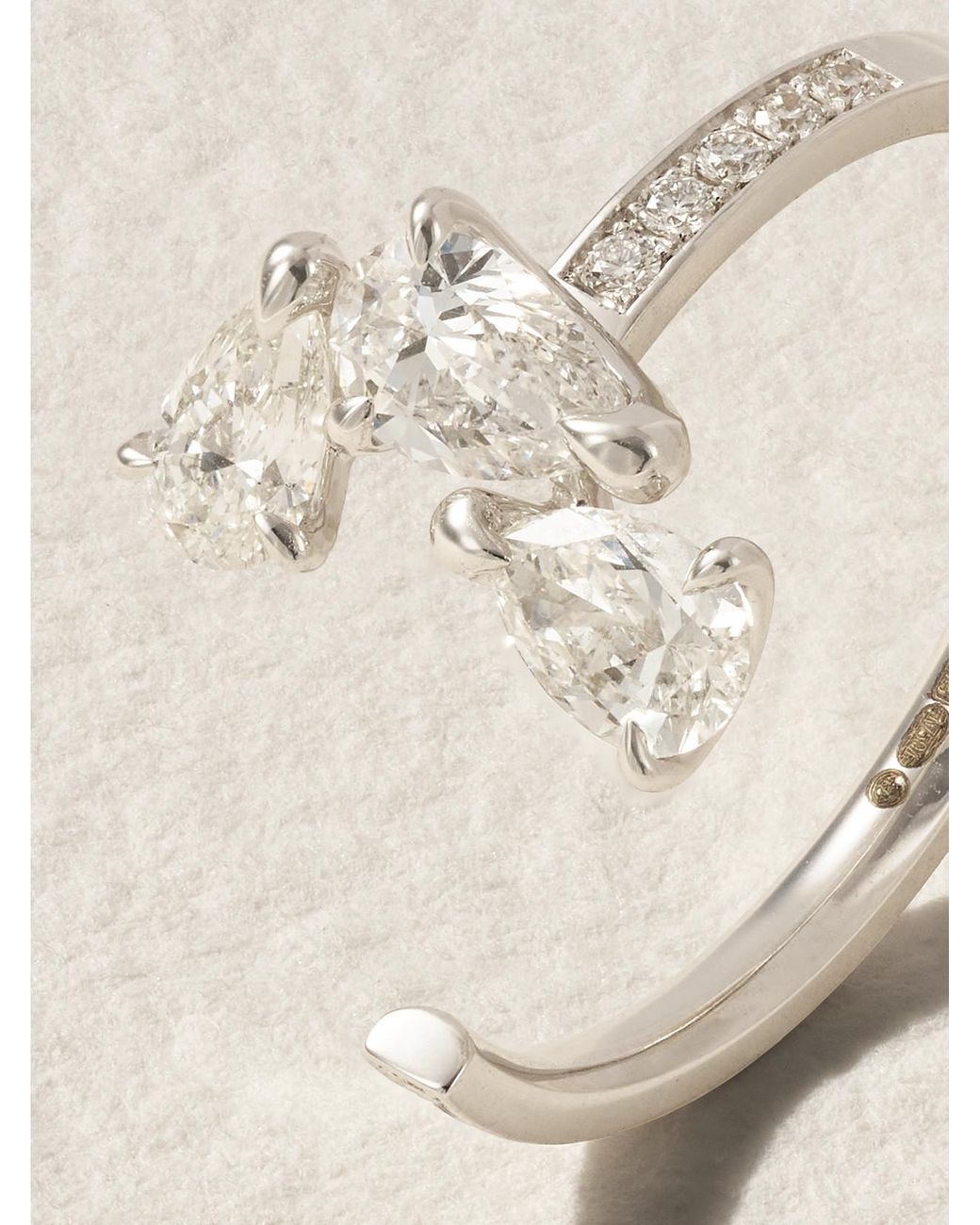 Repossi Natural Serti Sur Vide 18-Karat Diamond Ring