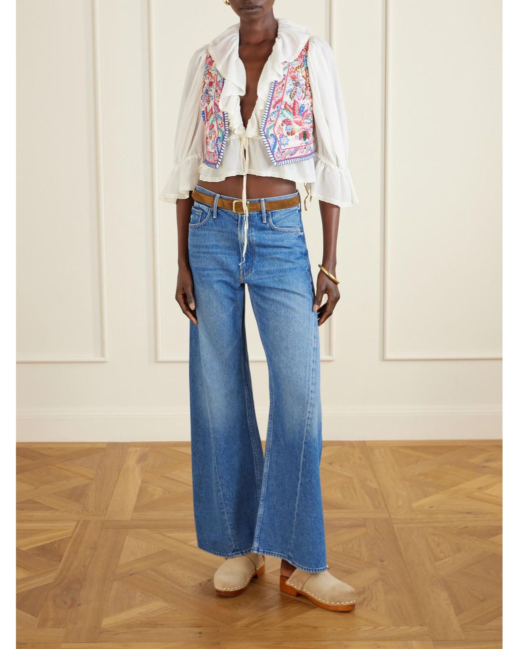 Etro Embroidered Cotton Vest