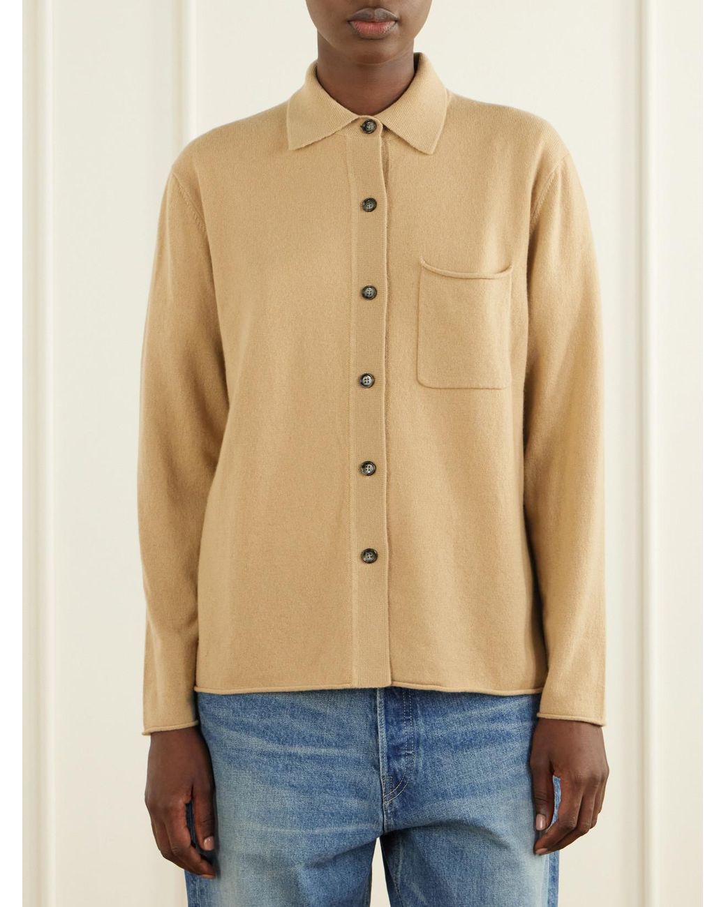 Allude Natural Cashmere Cardigan