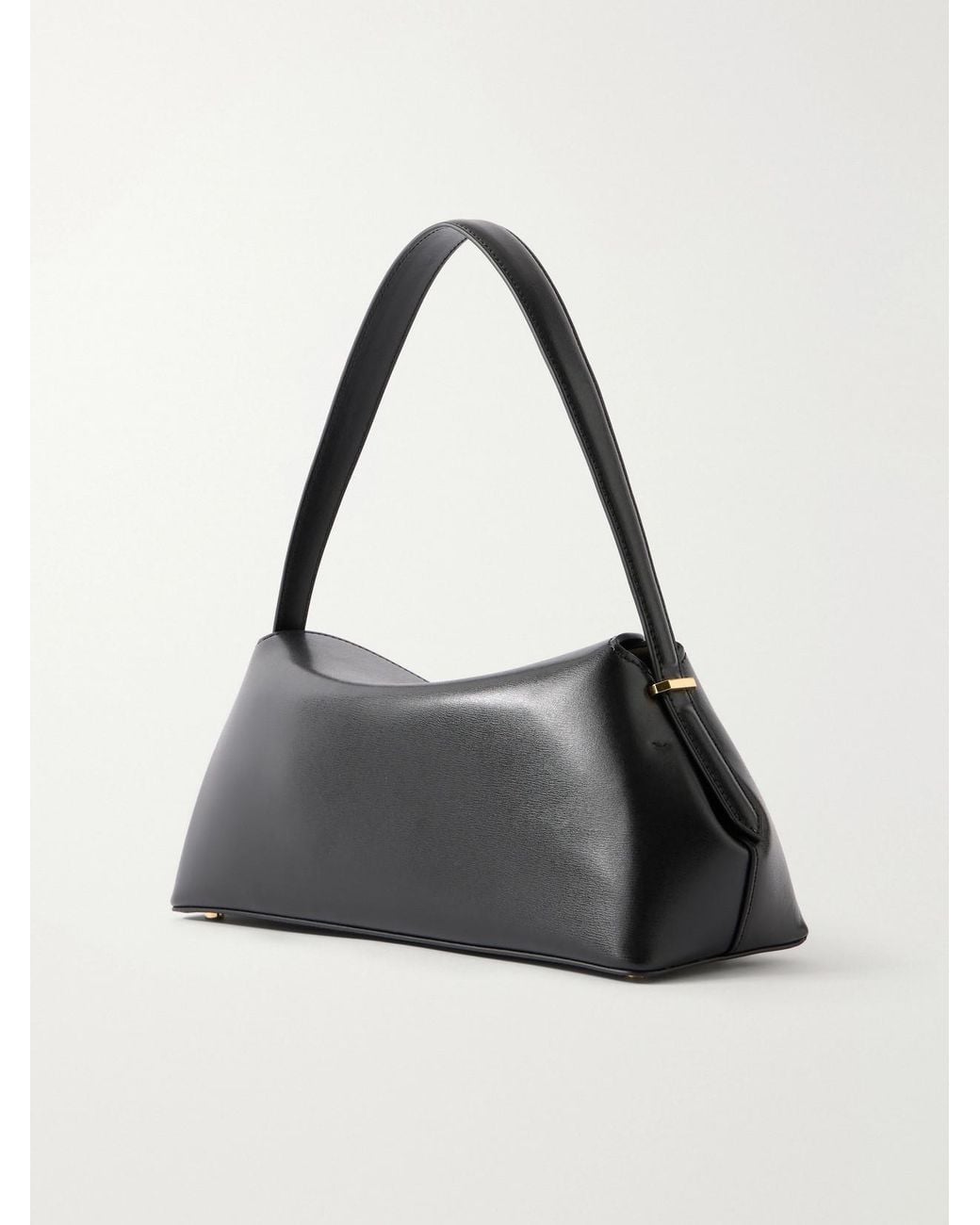 Totême Black Palmellato Leather Shoulder Bag