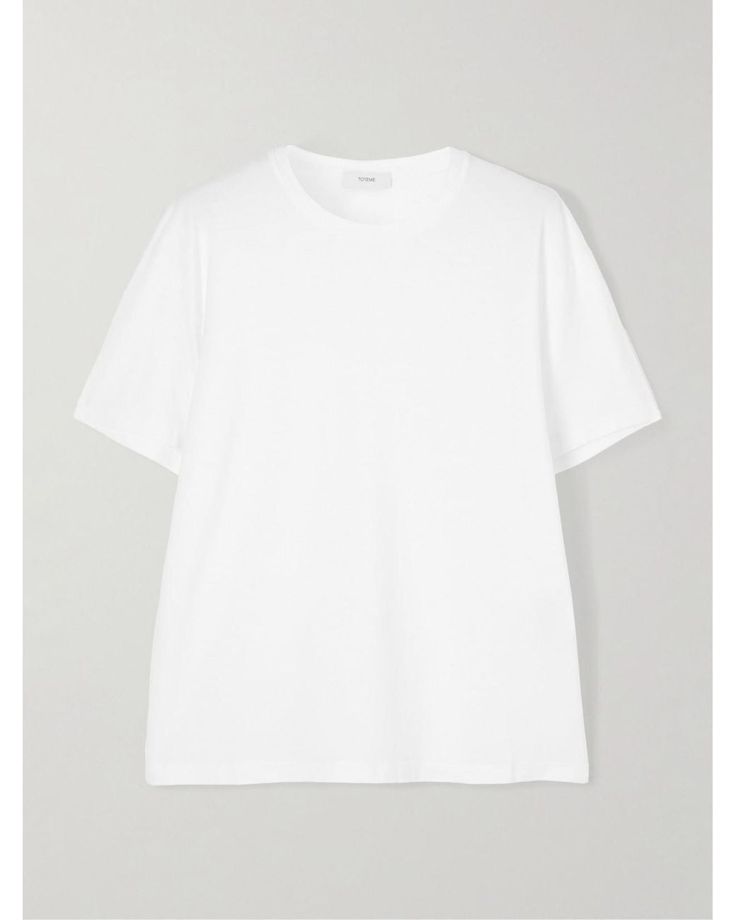 Totême White Garderob Tencel Lyocell And Organic Cotton-Blend Jersey T-Shirt