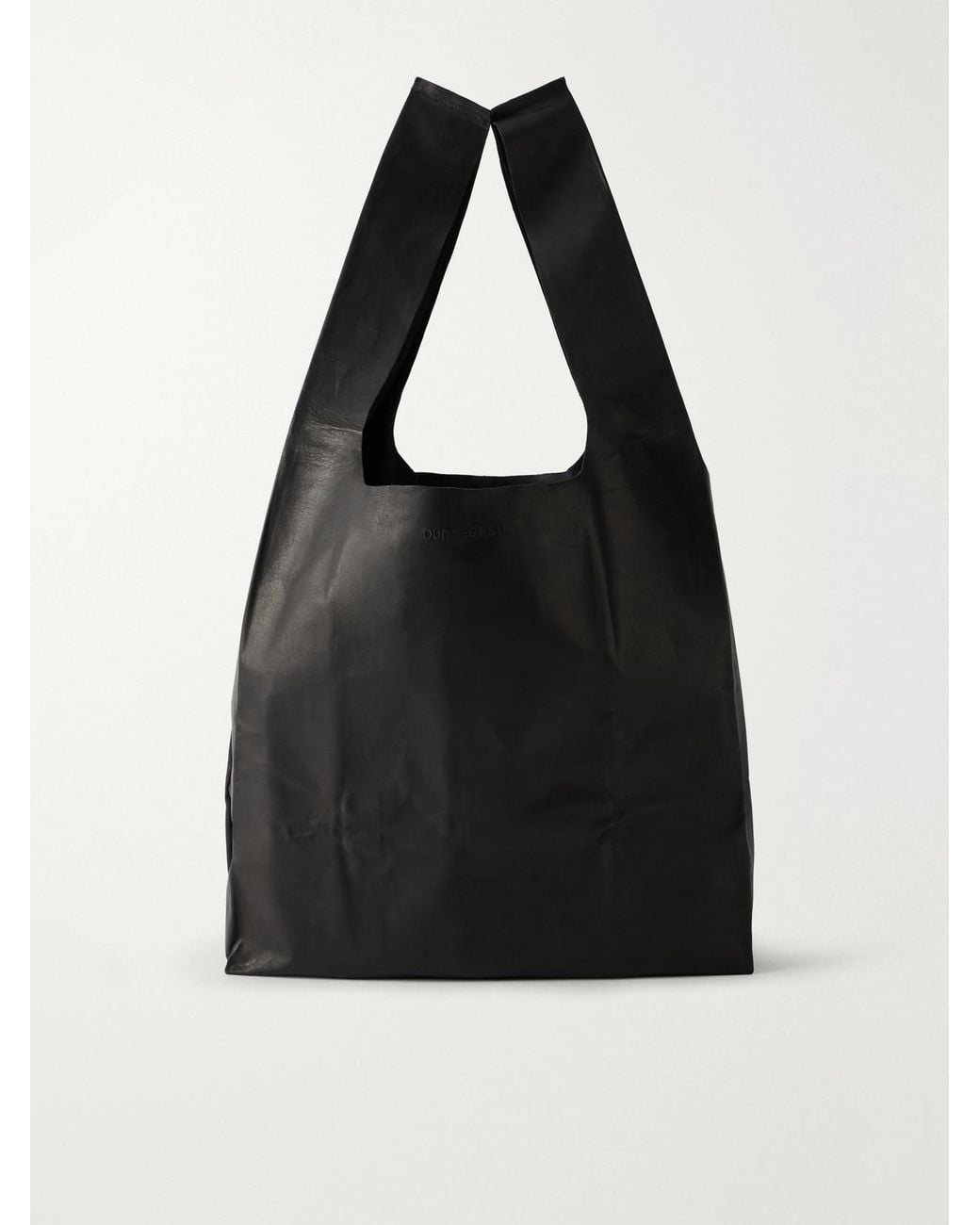 Our Legacy Black Grocery Bag Leather Tote