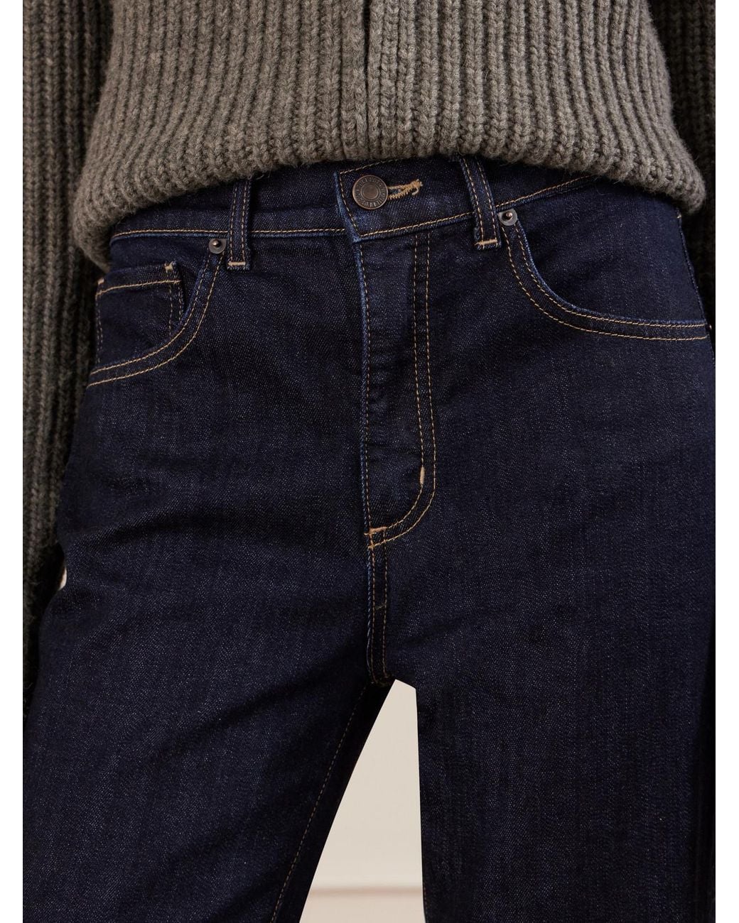 Nili Lotan Blue Celia High-Rise Flared Jeans