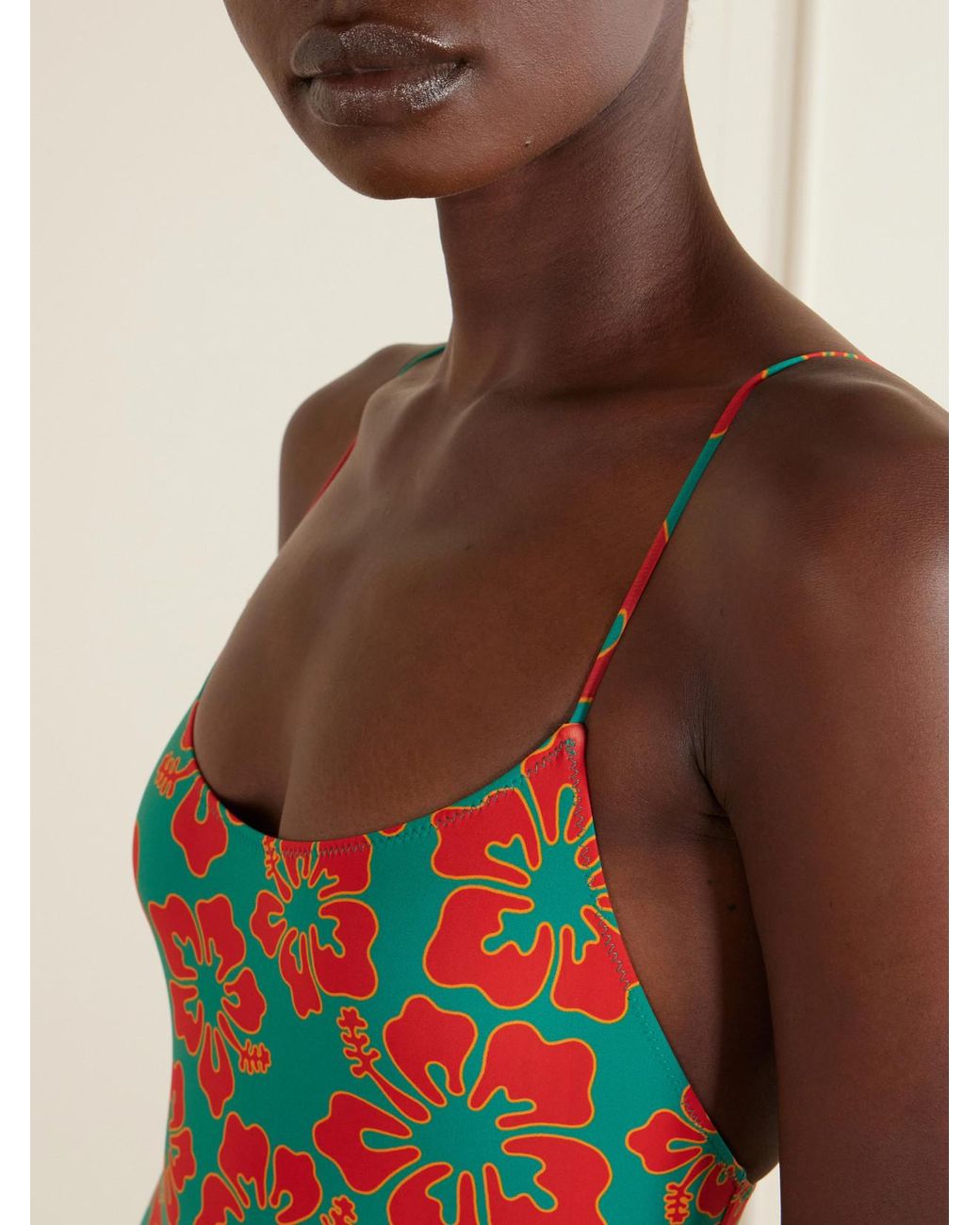 Lido Blue Trentasei Printed Swimsuit