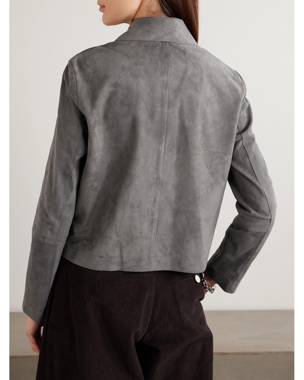 Arma Gray Emy Suede Jacket