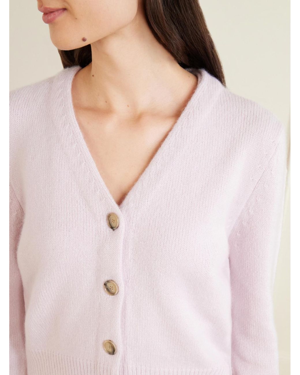 Brandon Maxwell Pink The Sloane Silk And Cashmere-Blend Knitted Cardigan