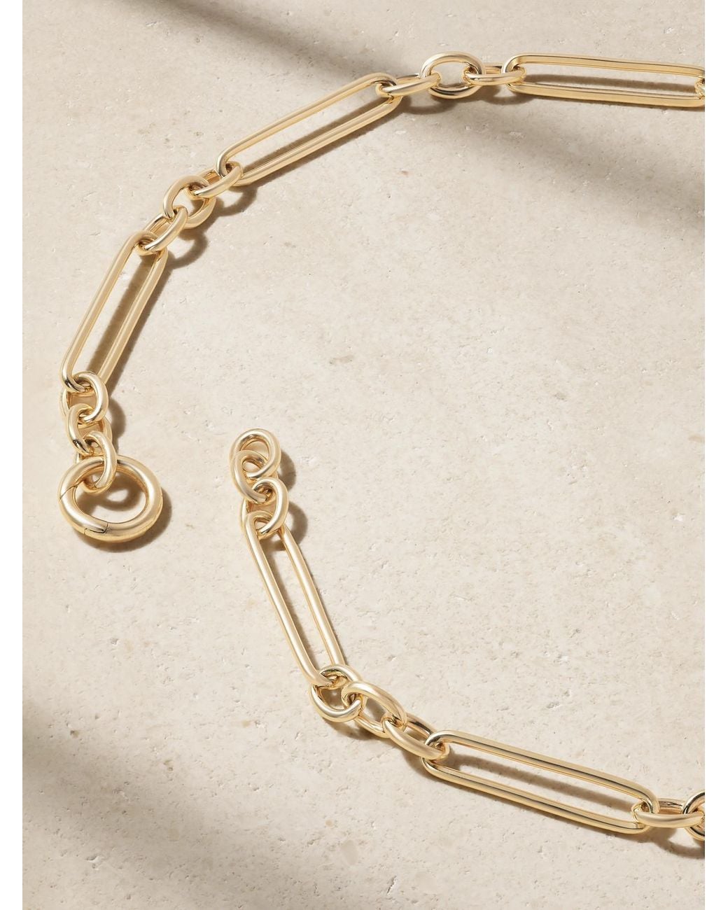 Lucy Delius Natural Trombone Link 14-Karat Necklace