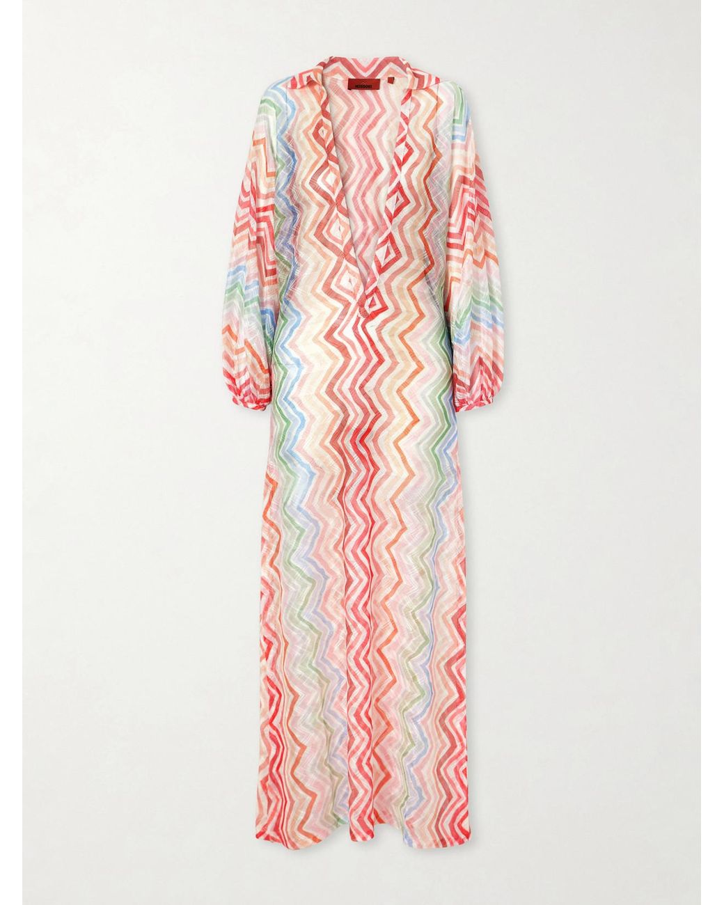 Missoni Pink Striped Crochet-Knit Coverup