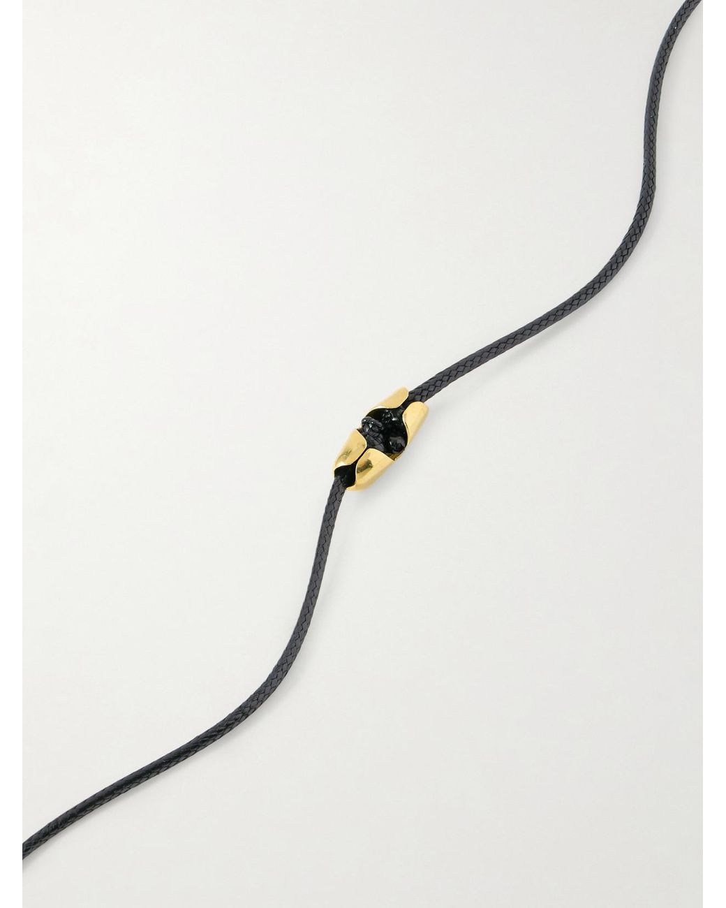 YSSO Natural Medusa Kette Aus Kordel Mit Vergoldeten Details